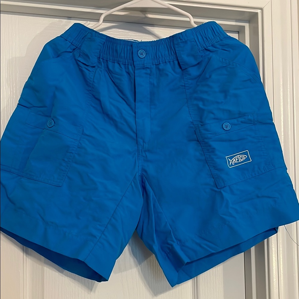 AFTCO Blue Fishing Shorts